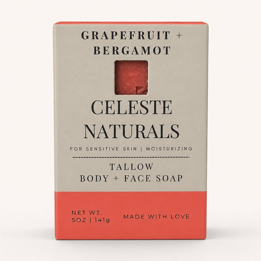 CELESTE NATURALS GRAPEFRUIT + Bergamot Soap Box