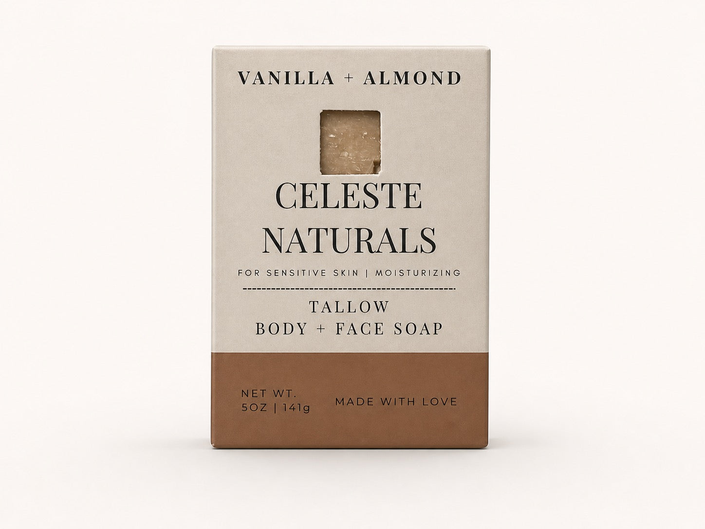 CELESTE NATURALS VANILLA+ALMOND Soap Box