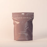 Package of CELESTE NATURALS LAVENDER shower steamers on a beige background