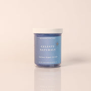 CELESTE NATURALS SEASIDE ESCAPE Sugar Scrub on a beige background